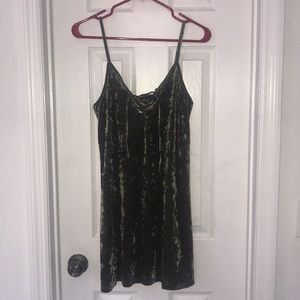 Green Velvet Dress